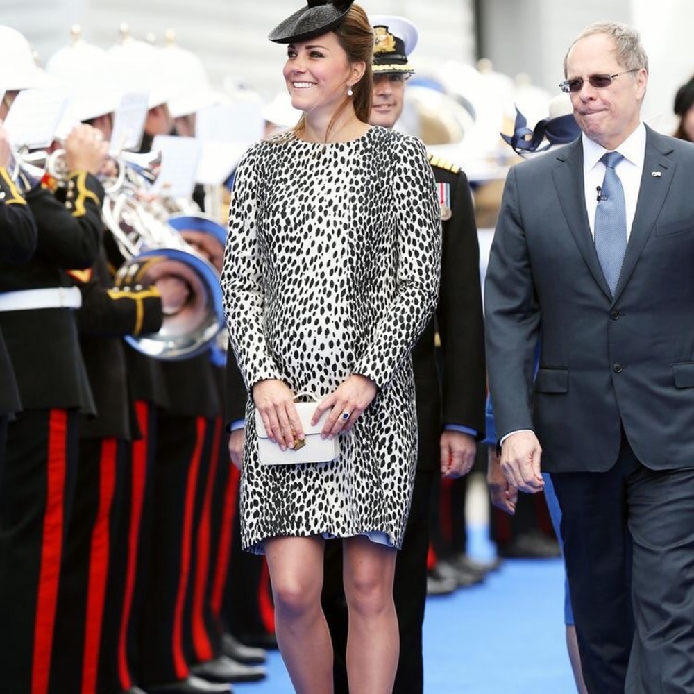 Hobbs Dalmatian Print Coat ASO Kate Middleton